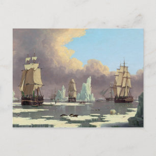 Cartão Postal Pesca de baleia norte: "Swan" e "Isabella"