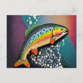 Cartão Postal Pesca de Truta
