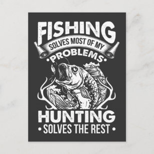 Cartão Postal Pesca e caça: sobrevoos de peixe sarcástico