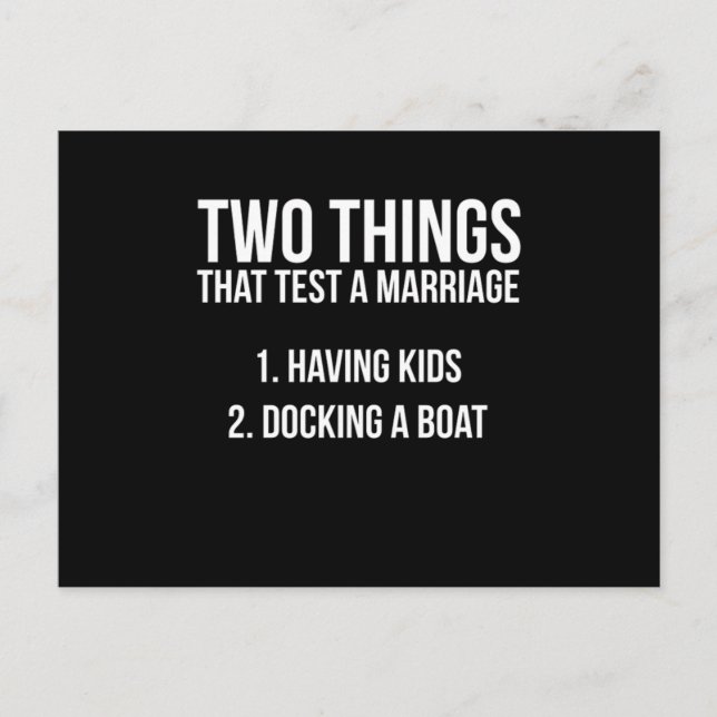 Cartão Postal Pesca Engraçada Dizendo Acoplamento Um Casamento D (Frente)