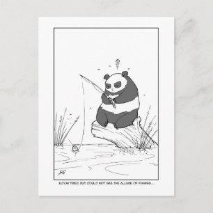 Cartão Postal Pesca Panda