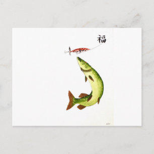 Cartão Postal Pesca Pike