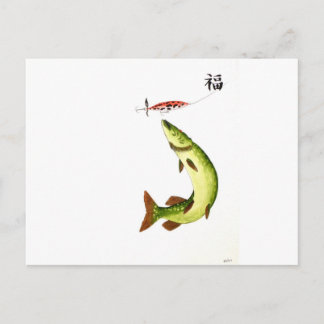 Cartão Postal Pesca Pike