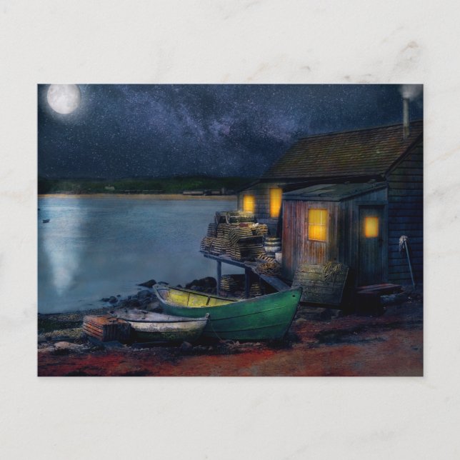 Cartão Postal Pescador - Cabina do Pescador 1915 (Frente)