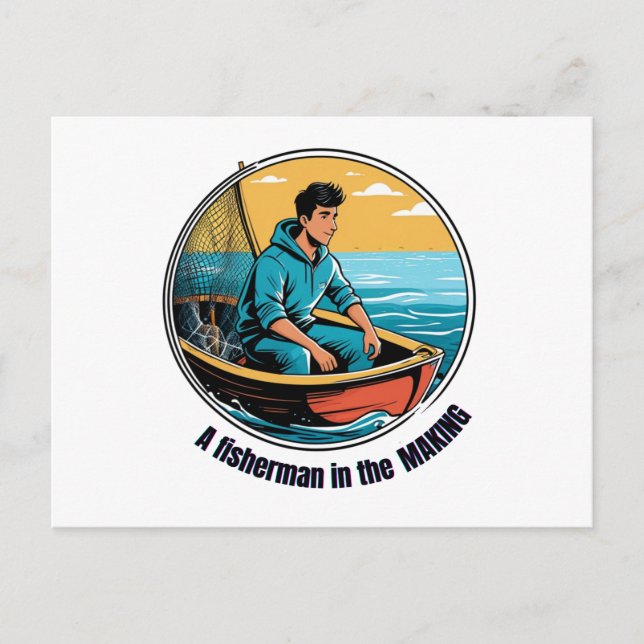 Cartão Postal Pescador em formação (Frente)