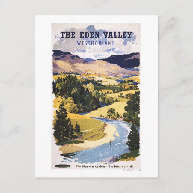 Cartão Postal Pescador no Vale do Éden (Frente)