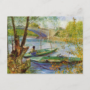Cartão Postal Pescando na Primavera, Vincent van Gogh (F354)