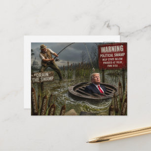 Cartão Postal Pescando por Trump no Pântano Proceda Por Sua Cont