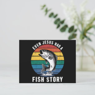 Cartão Postal Pescaria Até Jesus Tinha História de Peixe Robalo 