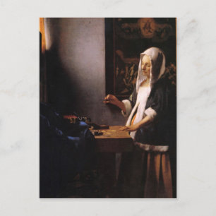 Cartão Postal Pesos de Johannes Vermeer