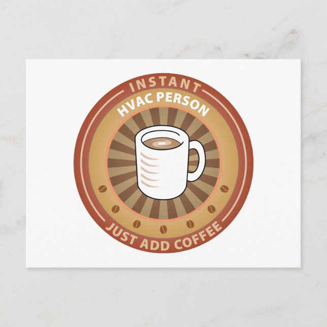 Cartão Postal Pessoa de HVAC Instantânea (Frente)