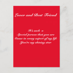 Cartão Postal Pessoa especial