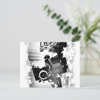 Cartão Postal Pessoa Segurando uma câmera dslr Preta