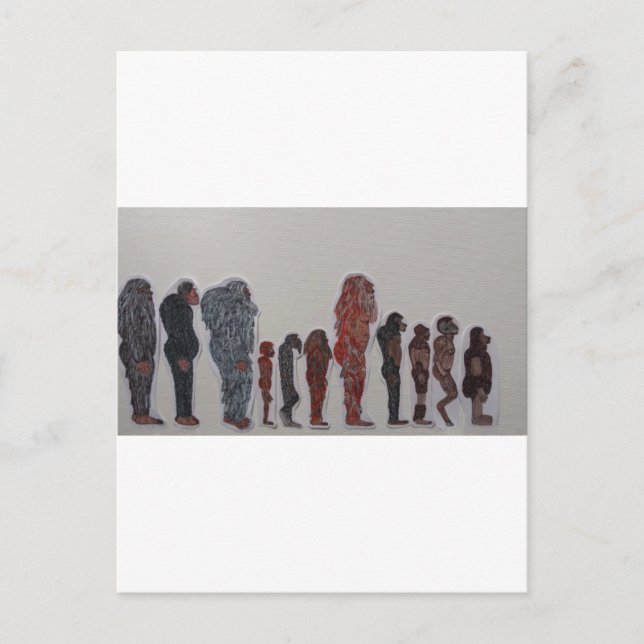 Cartão Postal Pessoas da formação da criação da floresta (Frente)