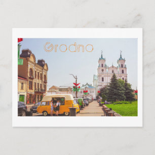 Cartão Postal Pessoas de Arquitetura de Cidade Antiga de Belarus
