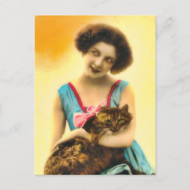 Cartão Postal Pet Cat Postcard (Frente)