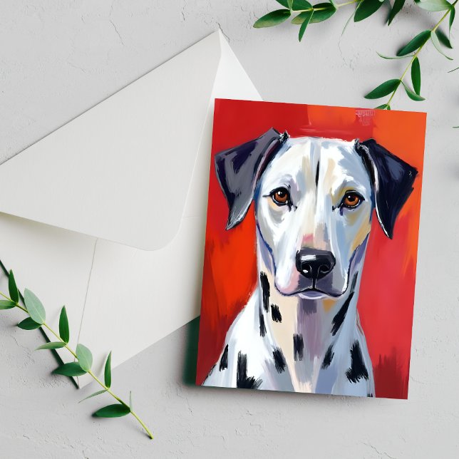 Cartão Postal Pet de Cães de Pintura Dalmática (Criador carregado)