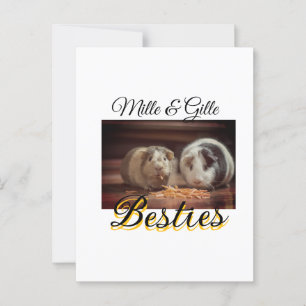 Cartão Postal Pet Frities adiciona nome e foto animal amor