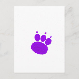 Cartão Postal Pet Sitting Services Paw Print