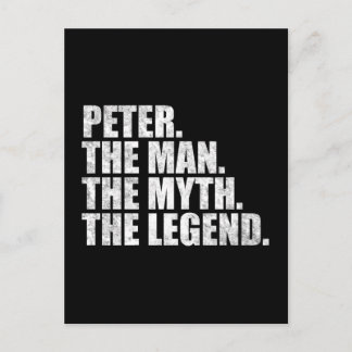 Cartão Postal Peter name, Peter The Man The Myth The Legend