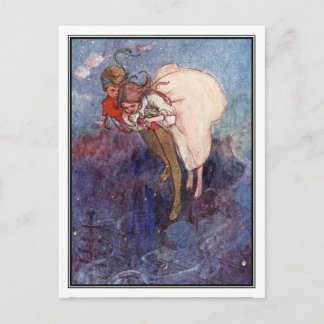 Cartão Postal Peter Pan e Wendy por Alice B. Woodward