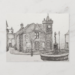 Cartão Postal Peter Pan Statue Kirriemuir Scotland 2007