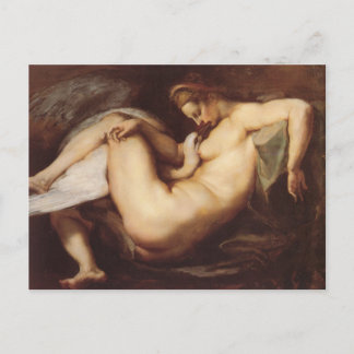 Cartão Postal Peter Paul Rubens - Leda e o Cisne