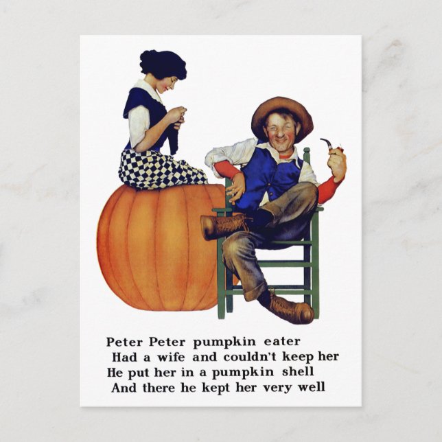 CARTÃO POSTAL PETER PETER PUMPKIN EATER (Frente)