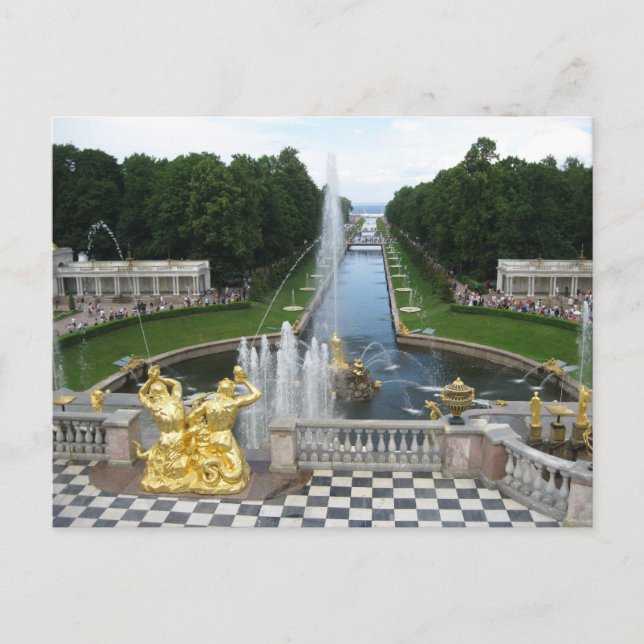 Cartão Postal Petergof (Frente)