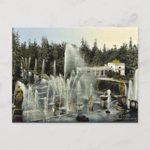Cartão Postal Peterhof da classe Castelo, São Petersburgo, Rússi