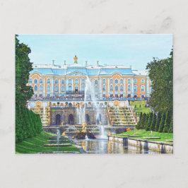 Cartão Postal Peterhof Palace Grand Cascade, Rússia