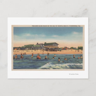 Cartão Postal Petersburgo, FL - Vista da Ilha do Tesouro