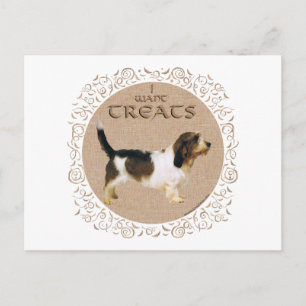 Cartão Postal Petit Basset Griffon Vendeen Treats