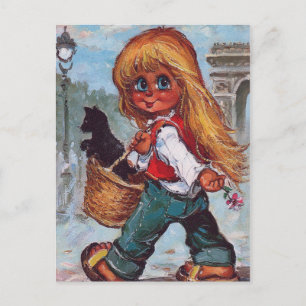 Cartão Postal Petit Poulbot sur les Champs Elysées