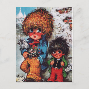 Cartão Postal Petits Poulbots