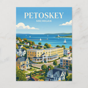 Cartão Postal Petoskey Michigan