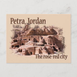 Cartão Postal Petra: Cidade Vermelha rosa