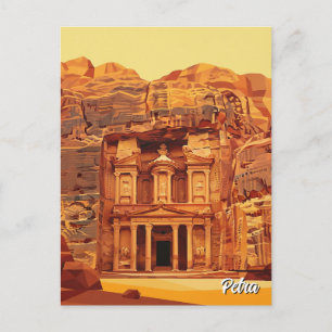 Cartão Postal Petra Jordan Viagem
