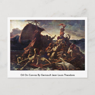 Cartão Postal Petróleo Na Canvas De Gericault Jean Louis Theodor