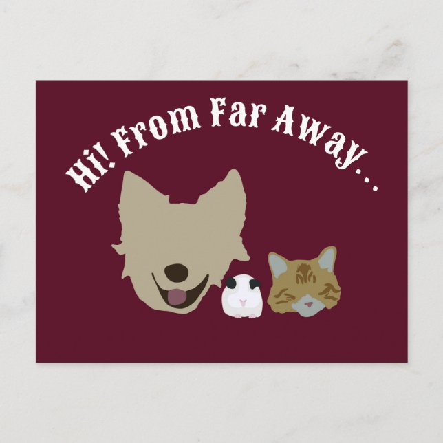 Cartão Postal Pets A Entrar Em Ti (Frente)