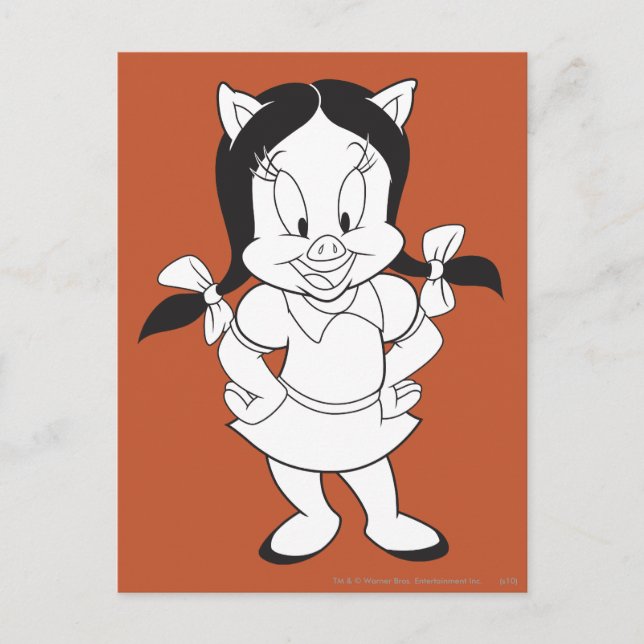 Cartão Postal Petunia Posing (Frente)