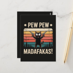 Cartão Postal Pew Pew Desgraças