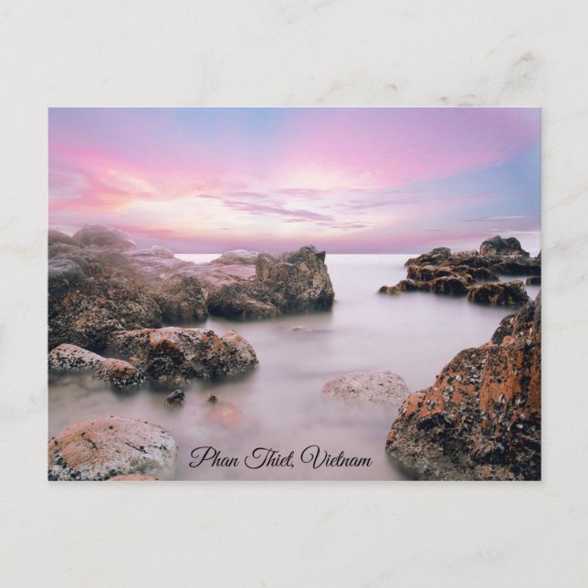 Cartão Postal Phan Thiet, porto litoral do Vietnã Cartão-postal  (Frente)