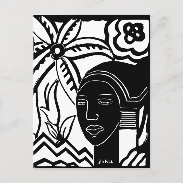 Cartão Postal Phantasy Africano (Frente)