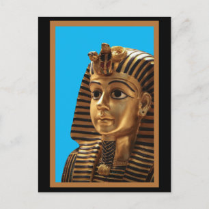 Cartão Postal Pharaoh Headdress egípcio, Art Postcard