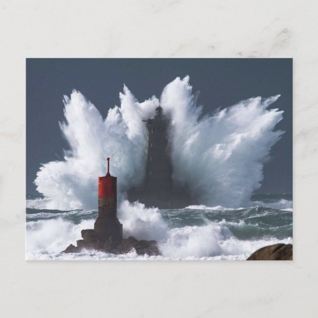 Cartão Postal Phare du Four - Finistère - França (Frente)