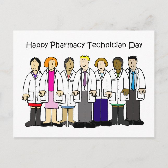 Cartão Postal Pharmacy Technician Day - Outubro (Frente)