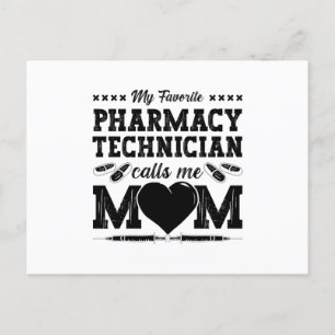 Cartão Postal Pharmacy Technician Me Chama Mãe Farmacêutica Gift