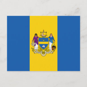 Cartão Postal Philadelphia Flag