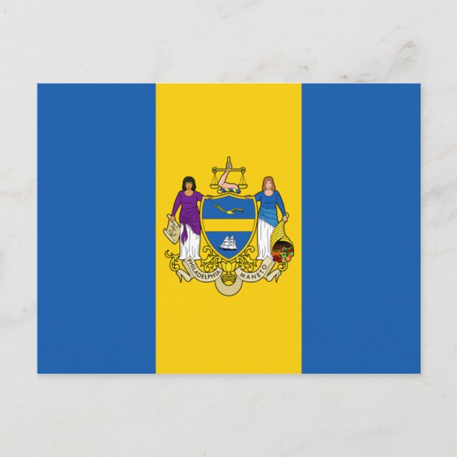 Cartão Postal Philadelphia Flag (Frente)